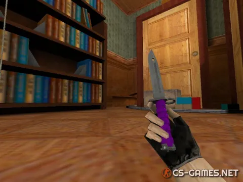 Модель ножа HD «Bayonet | Ultraviolet» для CS 1.6