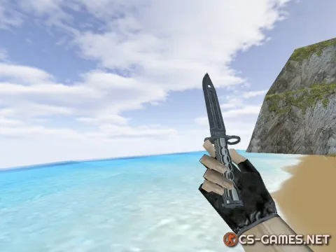 Модель ножа HD «Bayonet | Black Laminate» для CS 1.6