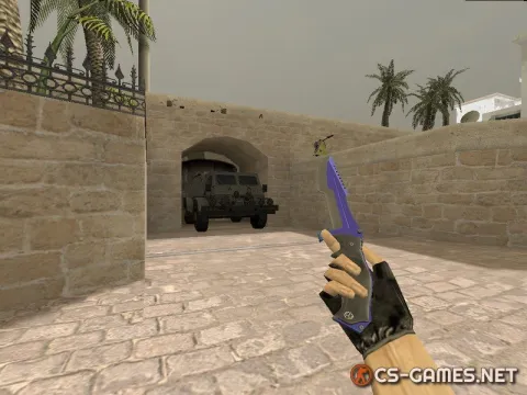 Модель ножа HD «Huntsman | Automatic Blue» для CS 1.6