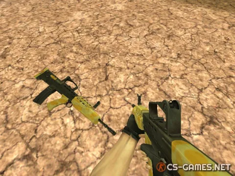 Модель Famas «Желтый камуфляж» для CS 1.6