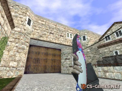 Модель ножа HD «Gut Knife | Space» для CS 1.6