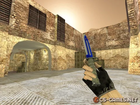 Модель ножа HD «Bayonet | Industry Blue» для CS 1.6