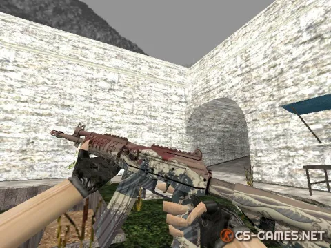 Модель HD Galil «Crimson Tsunami» с анимацией осмотра для CS 1.6