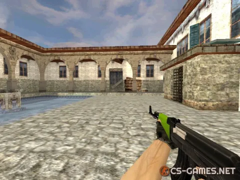 Модель AK-47 «Черно-зеленая» для CS 1.6