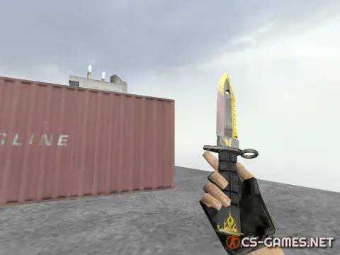 Модель ножа HD «M9 Bayonet | Flame Tester» для CS 1.6