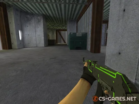 Модель AK-47 «Green Line — Зеленая линия» для CS 1.6