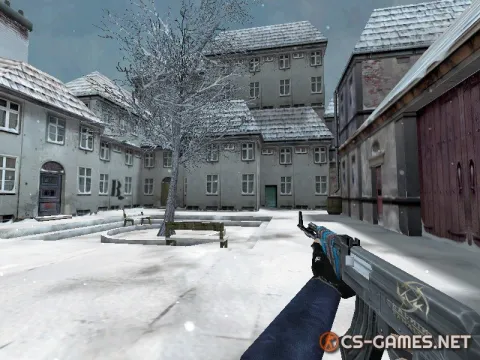Модель AK-47 «Синий ламинат» для CS 1.6