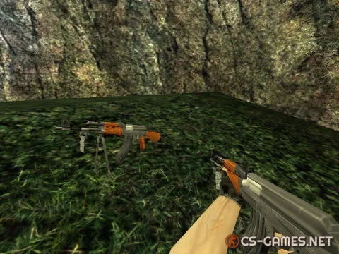 Модель AK-47 с подставкой для CS 1.6