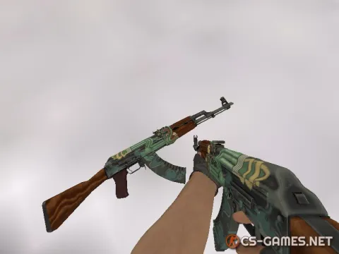 Модель AK-47 «Fire Serpent — Огненный змей» для CS 1.6