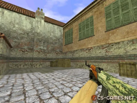 Модель AK-47 «Лесной камуфляж» для CS 1.6