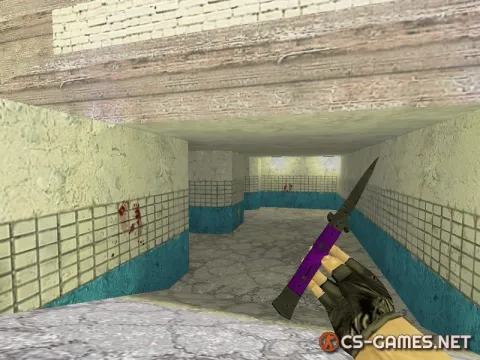Модель ножа HD «Stiletto Knife | Ultraviolet» для CS 1.6
