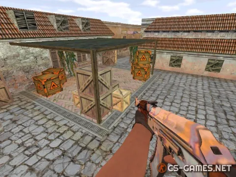 Модель AK-47 «Поверхностная закалка — Case Hardened» для CS 1.6