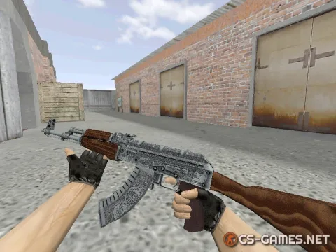 Модель HD AK-47 «Cartel» с анимацией осмотра для CS 1.6