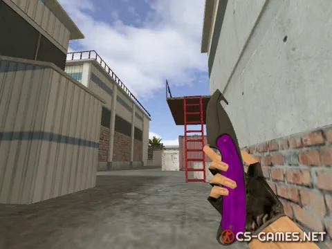 Модель ножа HD «Gut Knife | Ultraviolet» для CS 1.6