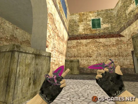 Модель ножа HD «Shadow Daggers | Pink DDpat» для CS 1.6