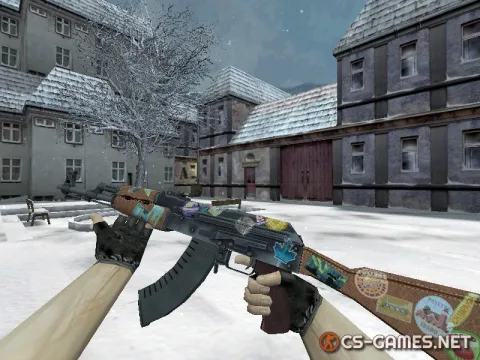 Модель HD AK-47 «Jet Set» для CS 1.6