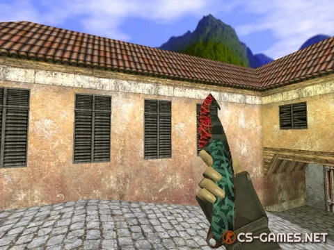 Модель ножа HD «Gut Knife | Calligraffiti» для CS 1.6
