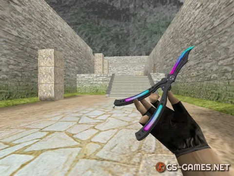 Модель ножа HD «Butterfly Knife | Neo Assasin» для CS 1.6