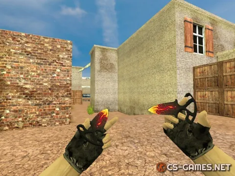 Модель ножа HD «Shadow Daggers | Burning Heart» для CS 1.6