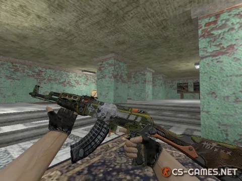 Модель HD AK-47 «Skulliosis» для CS 1.6