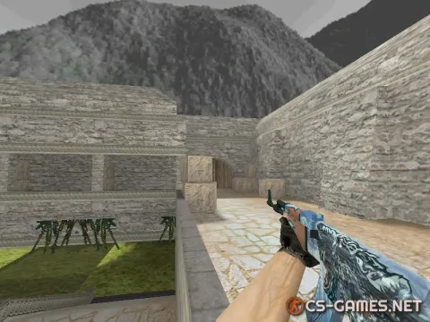 Модель AK-47 «Polar Bear» для CS 1.6