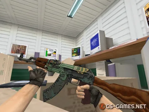 Модель HD AK-47 «Fire Serpent» (поношенное) для CS 1.6