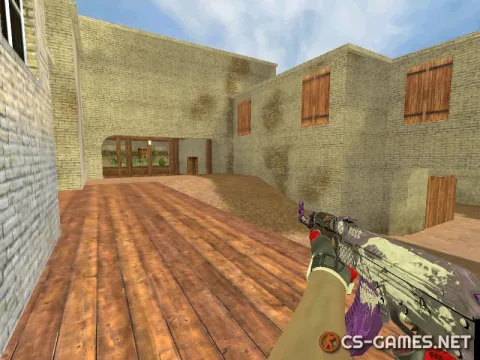 Модель HD AK-47 «Rise Purple» для CS 1.6