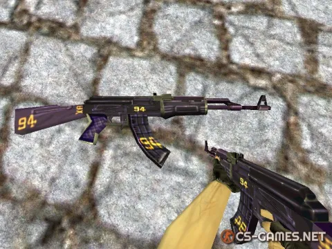 Модель AK-47 «Purple 94» для CS 1.6