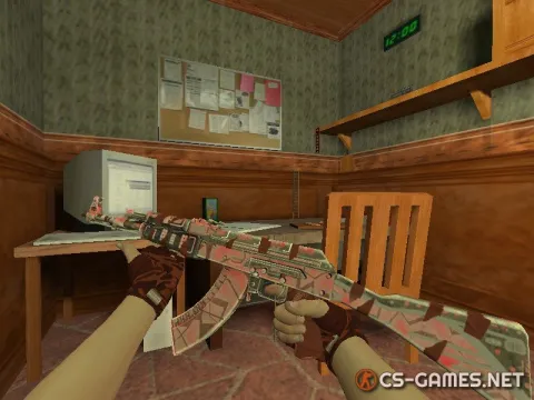 Модель HD AK-47 «Ruby Forged» для CS 1.6