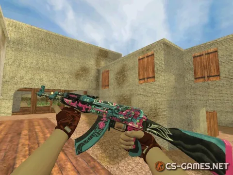 Модель HD AK-47 «Ganesha Remake» для CS 1.6