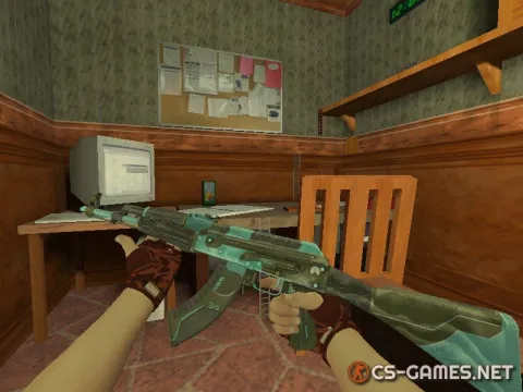 Модель HD AK-47 «Luanmat Blue» для CS 1.6