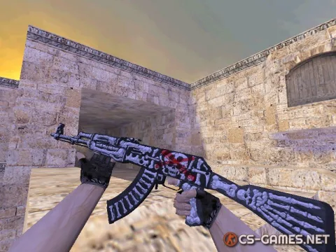 Модель AK-47 «Bone Hunter» для CS 1.6