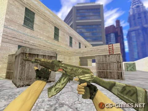 Модель AK-47 «Fallen Warrior» для CS 1.6