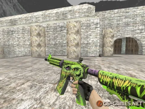 Модель HD M4A4 «Toxicator» для CS 1.6