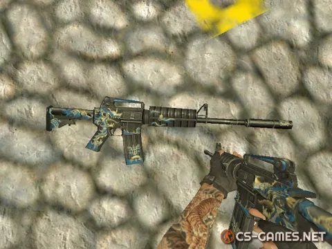 Модель M4A1 «История о драконе» для CS 1.6