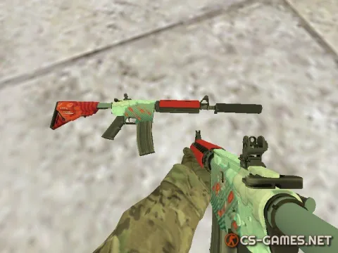 Модель M4A4 «Bullet Rain — Дождь из пуль» для CS 1.6