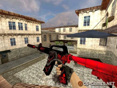 Модель HD M4A1-S «Black Death» для CS 1.6