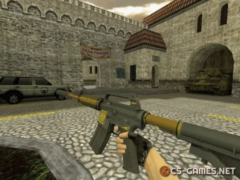 Модель HD M4A1-S «Рыцарь» для CS 1.6