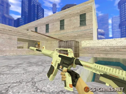 Модель HD M4A1-S «Mecha Industries» для CS 1.6