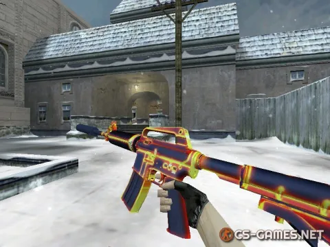 Модель HD M4A1-S «Heat» для CS 1.6