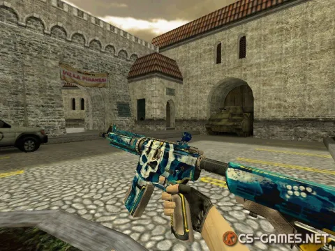 Модель HD M4A4 «Ultramarine Maniac» для CS 1.6