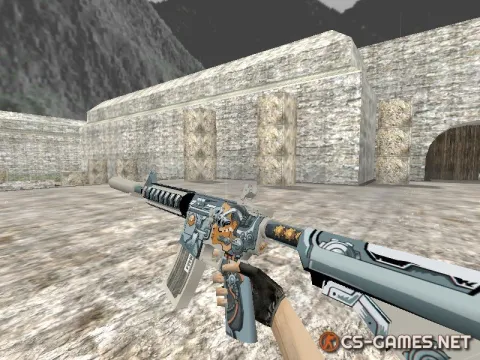 Модель HD M4A4 «Cybernetic» для CS 1.6