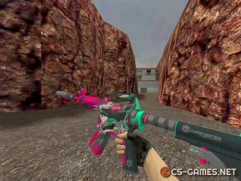 Модель HD M4A1-S «Cyberseries» для CS 1.6