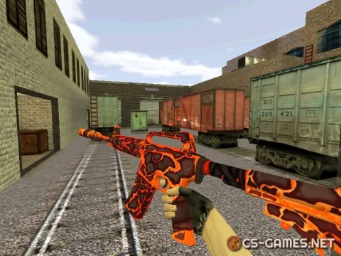 Модель HD M4A1-S «Magma Strike» для CS 1.6