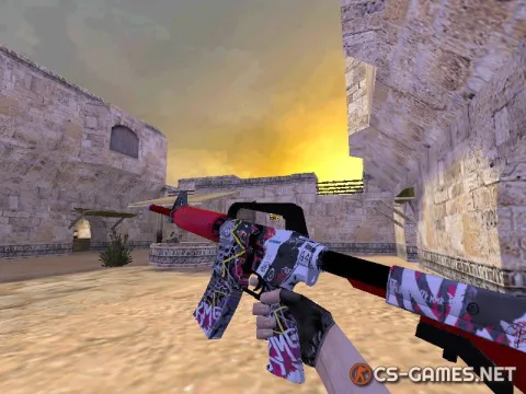 Модель HD M4A1-S «WildStyle» для CS 1.6