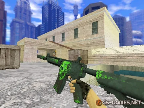 Модель HD M4A4 «Deskull» для CS 1.6