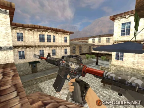 Модель HD M4A1-S «Brass» для CS 1.6