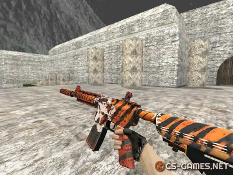 Модель HD M4A4 «SA Warrior» для CS 1.6