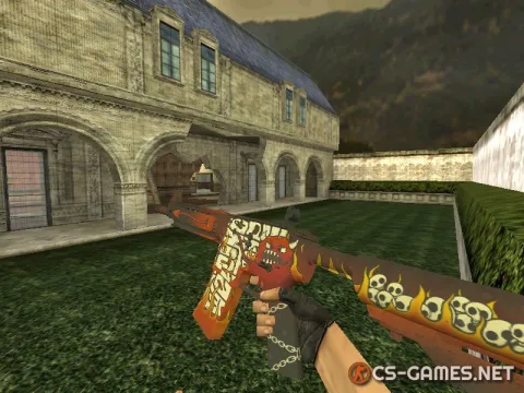 Модель HD M4A4 «Hellfire» для CS 1.6
