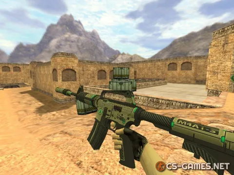 Модель HD M4A1-S «Cyber (Reworked)» для CS 1.6
